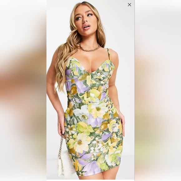 ASOS Design cupped mini dress NWT - Picture 1 of 2